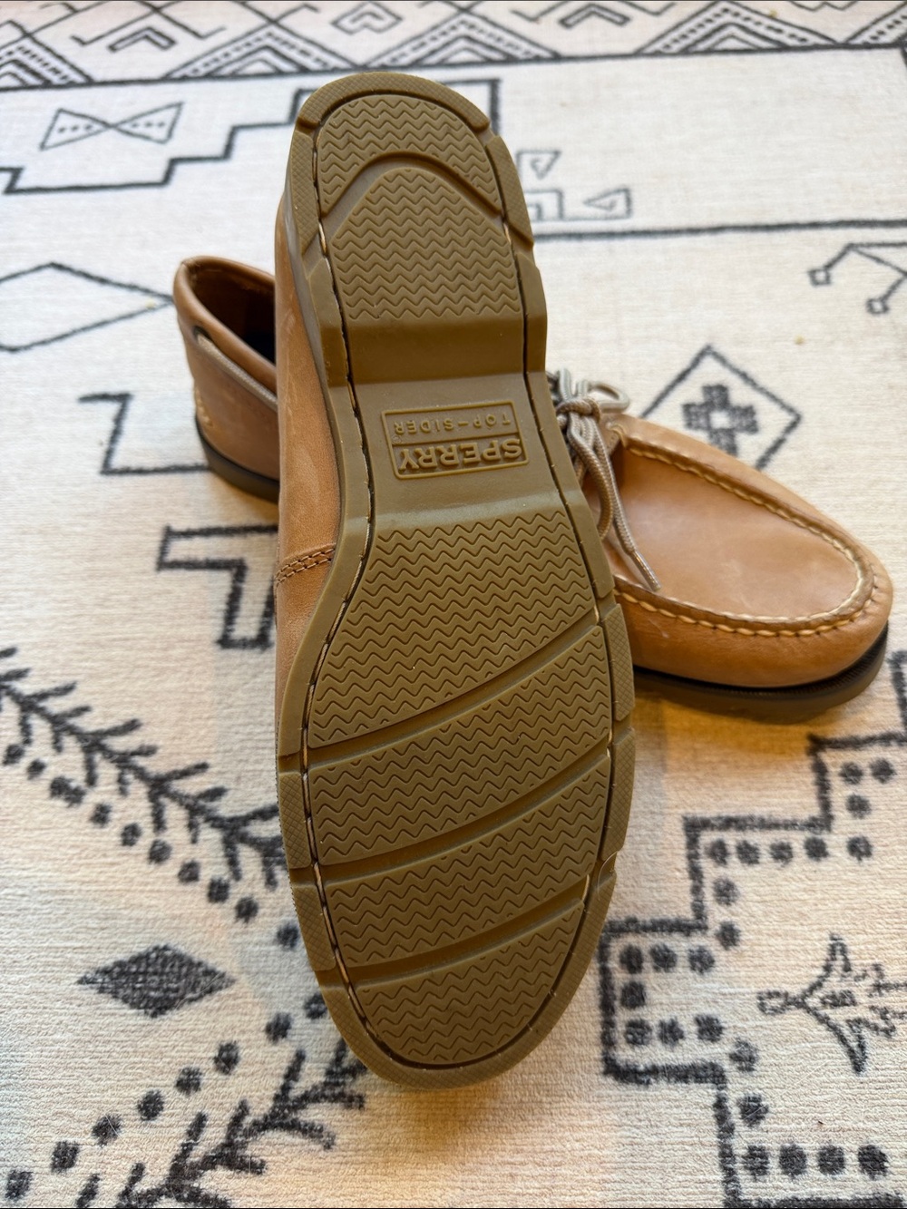 Sperry Men’s Brown Leather Classic Boat Shoes NEW! - Picture 6 of 6